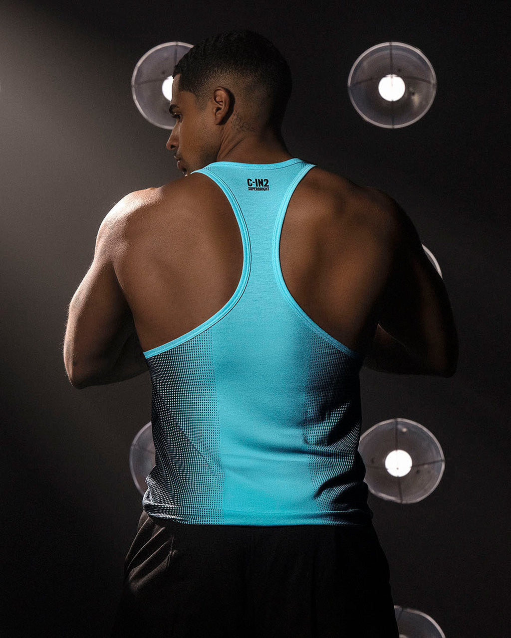 Super Bright Racerback Tank Neon Blue C-IN2 New York
