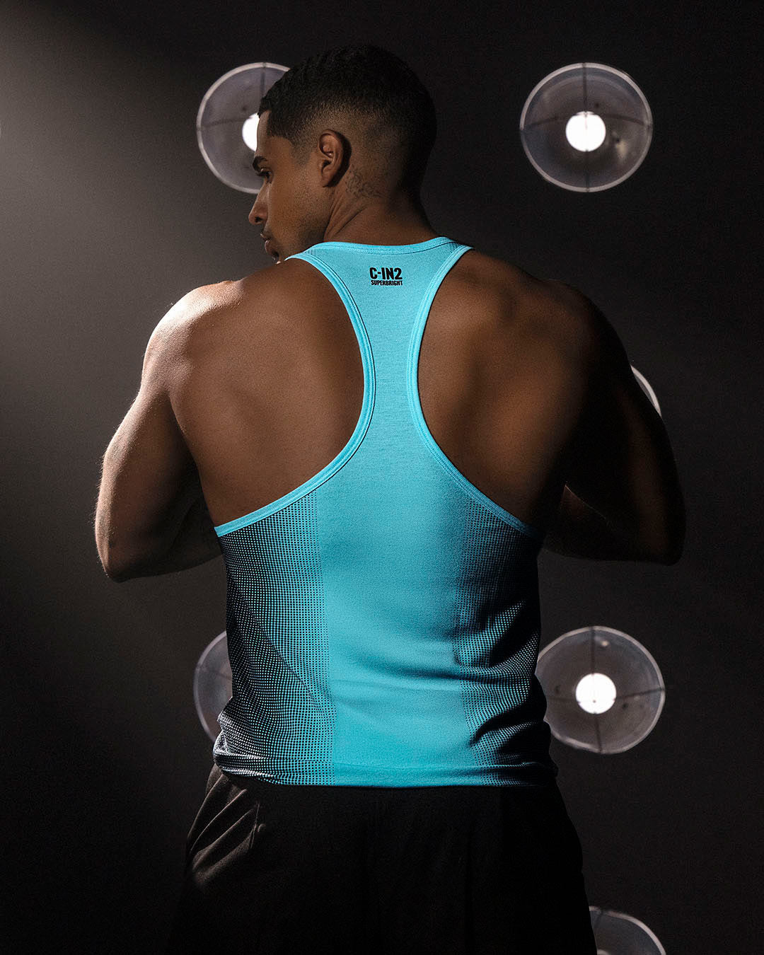 Super Bright Racerback Tank Neon Blue C-IN2 New York