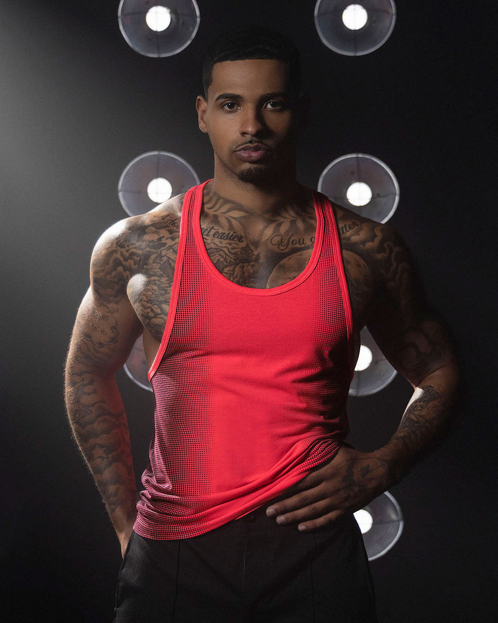 Super Bright Racerback Tank Neon Red C-IN2 New York