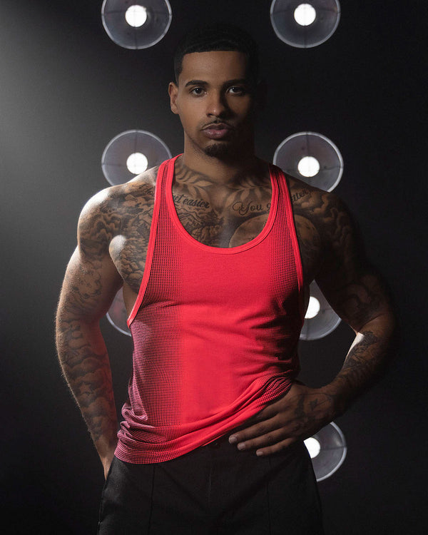 Super Bright Racerback Tank Neon Red C-IN2 New York