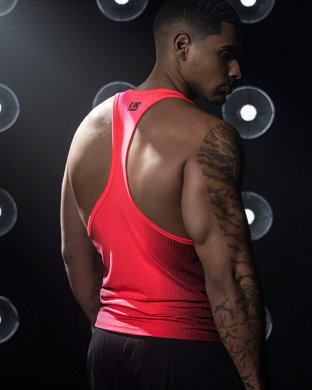 Super Bright Racerback Tank Neon Red C-IN2 New York