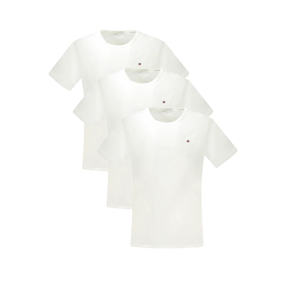 Tommy Hilfiger Bianco Cotton Men T-Shirt Tommy Hilfiger