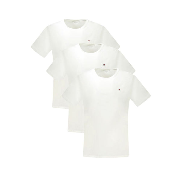 Tommy Hilfiger Bianco Cotton Men T-Shirt Tommy Hilfiger