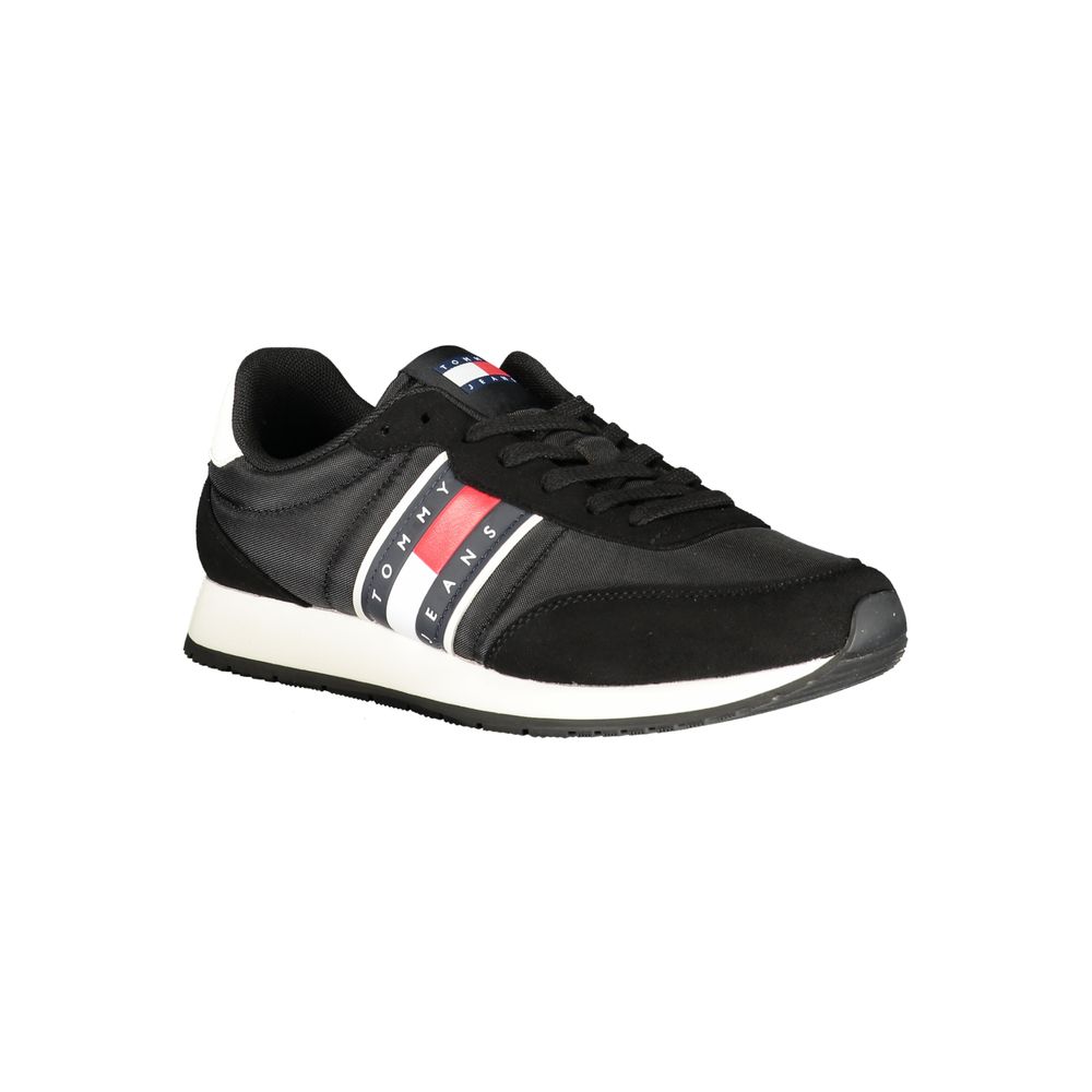 Tommy Hilfiger Black Polyurethane Men Sneaker Tommy Hilfiger