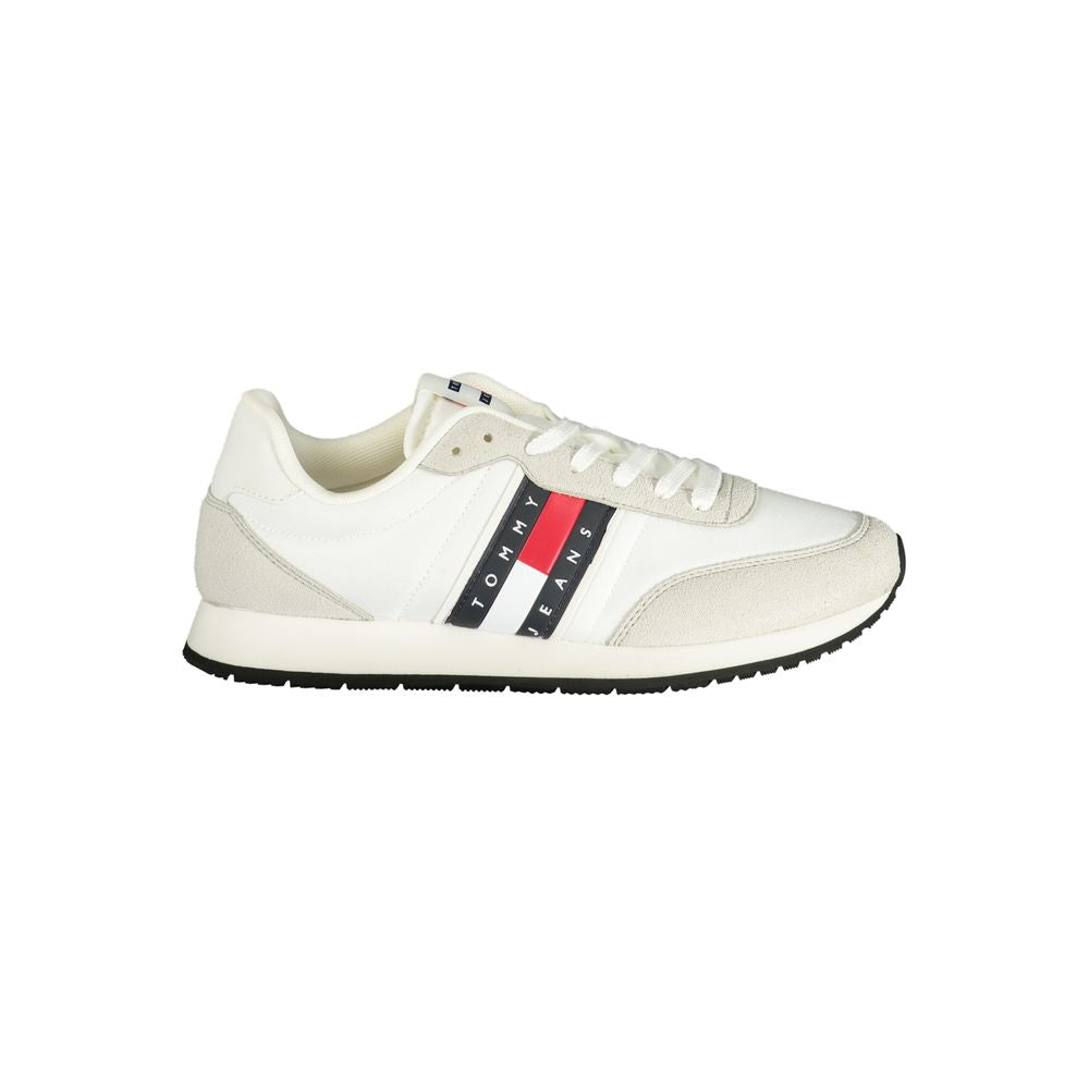 Tommy Hilfiger White Polyurethane Men Sneaker Tommy Hilfiger