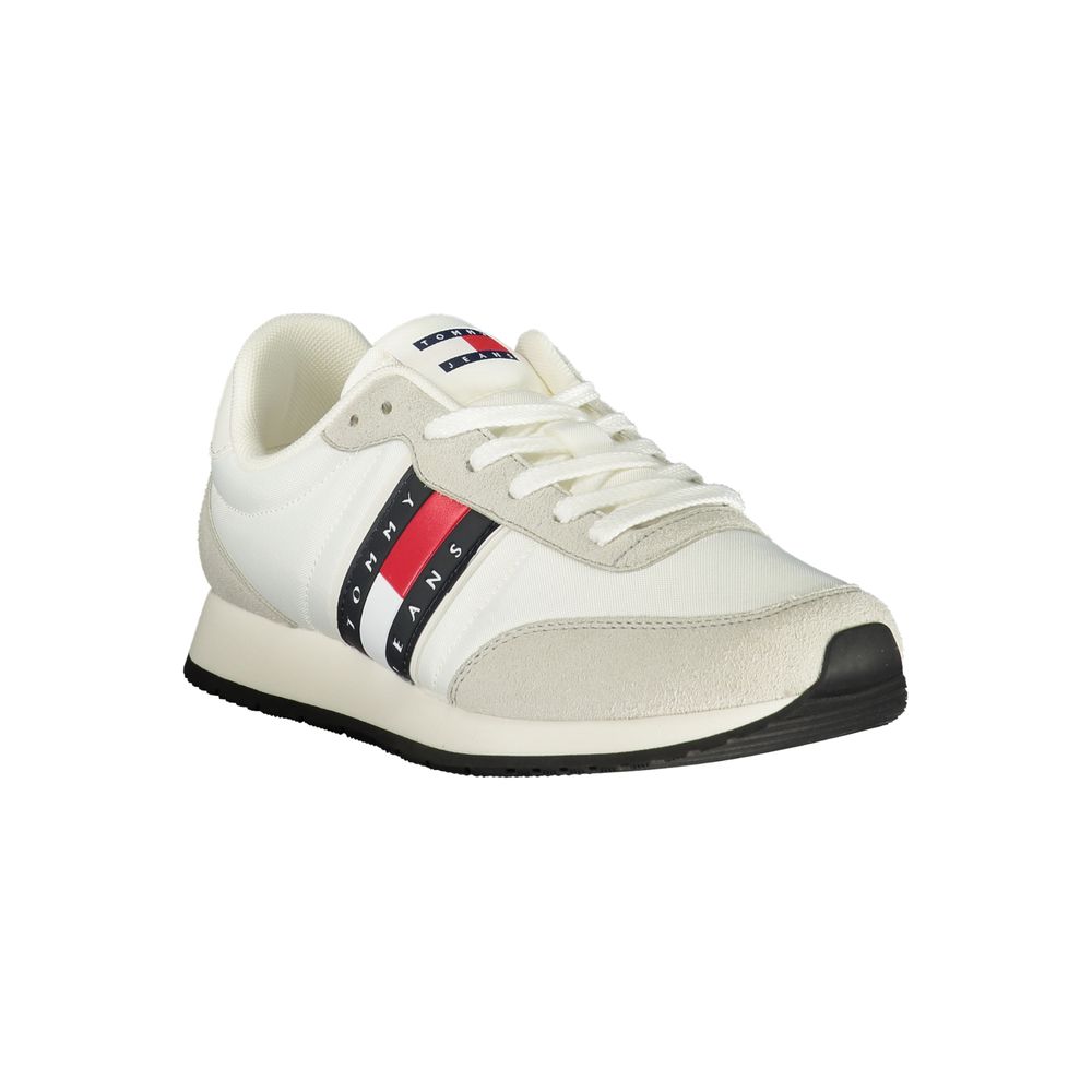 Tommy Hilfiger White Polyurethane Men Sneaker Tommy Hilfiger