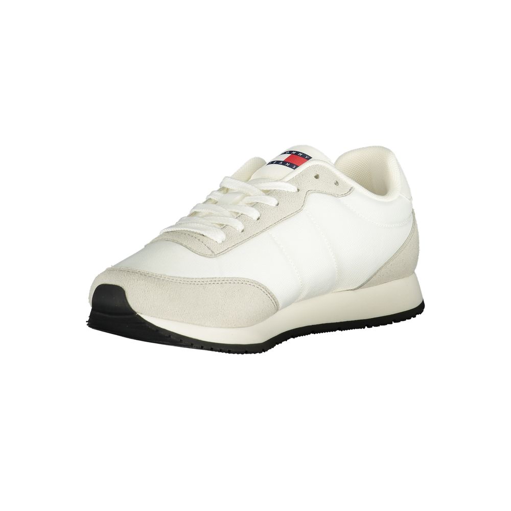 Tommy Hilfiger White Polyurethane Men Sneaker Tommy Hilfiger