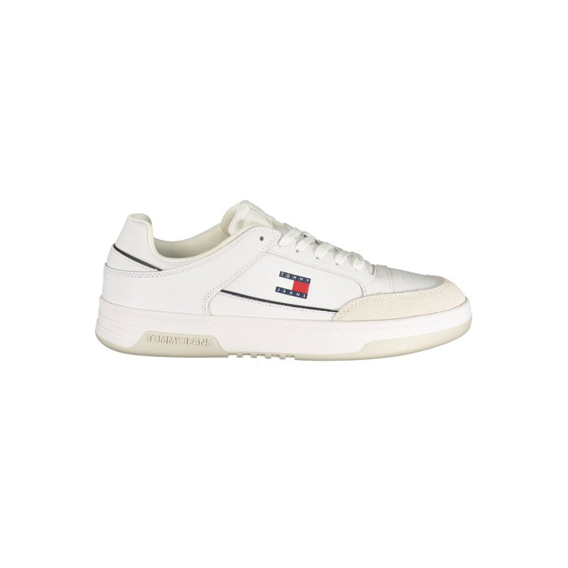 Tommy Hilfiger White Polyurethane Men Sneaker Tommy Hilfiger