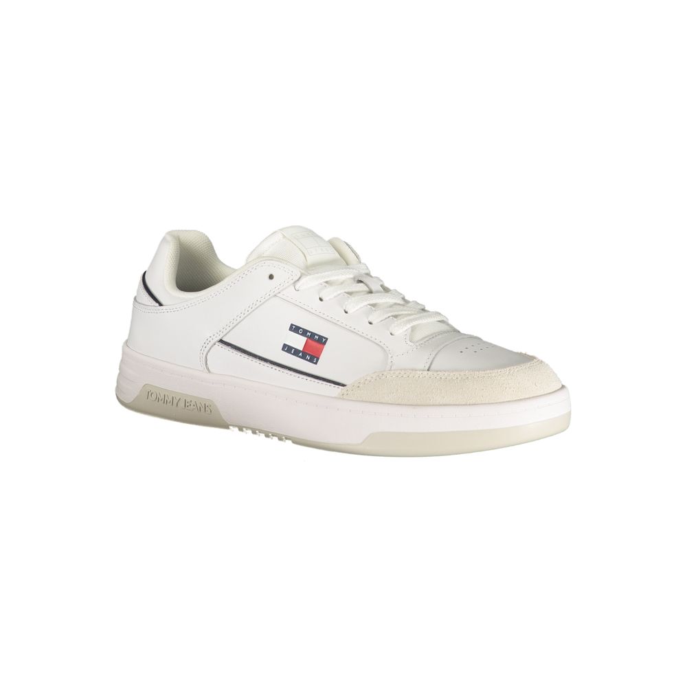 Tommy Hilfiger White Polyurethane Men Sneaker Tommy Hilfiger