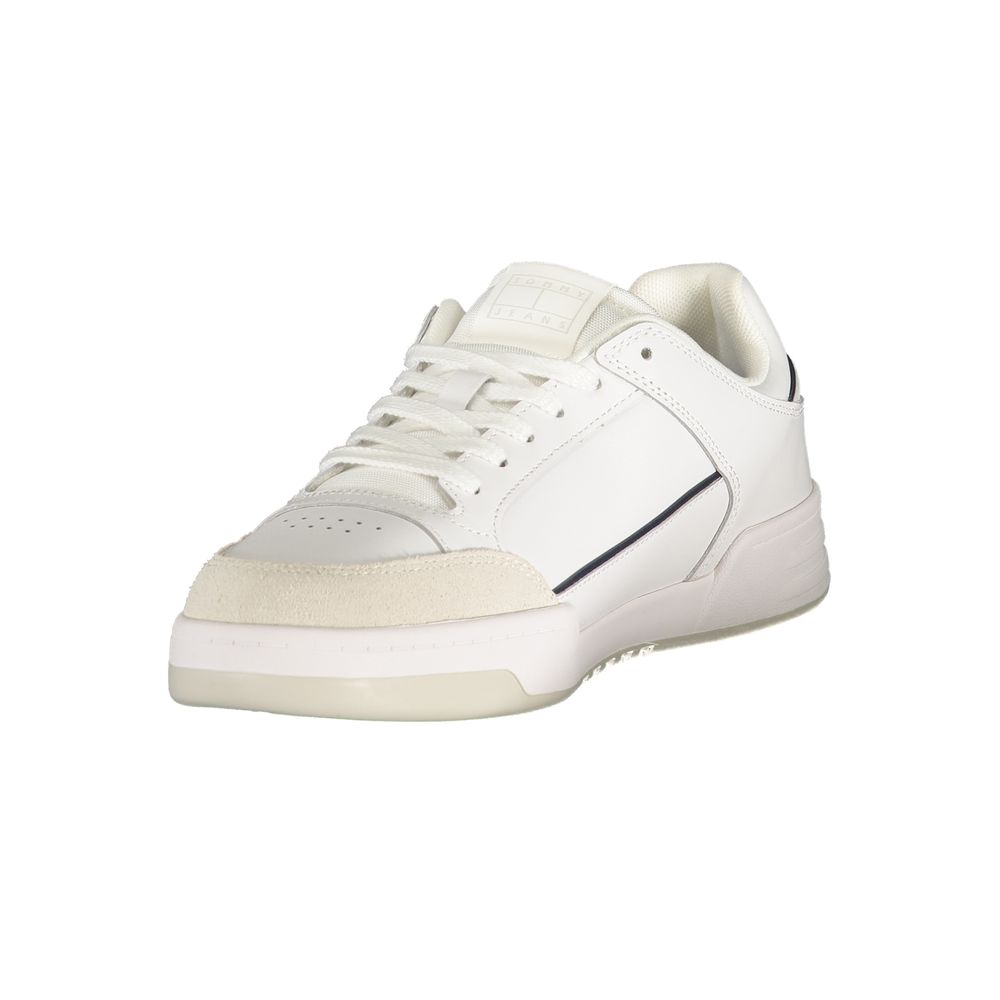 Tommy Hilfiger White Polyurethane Men Sneaker Tommy Hilfiger