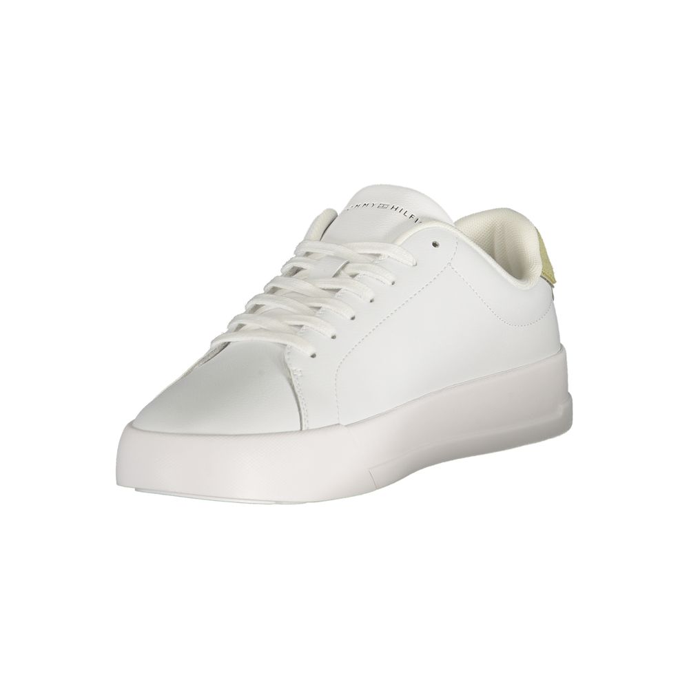 Tommy Hilfiger Bianco Polyurethane Men Sneaker Tommy Hilfiger