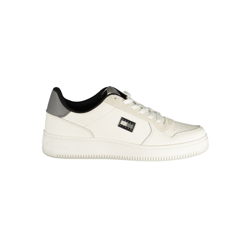 Tommy Hilfiger White Polyurethane Men Sneaker Tommy Hilfiger