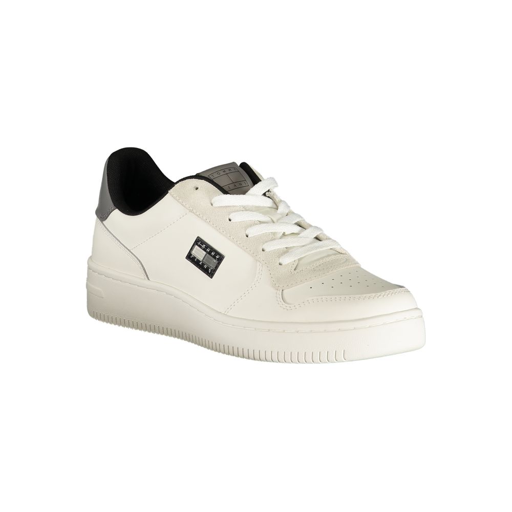 Tommy Hilfiger White Polyurethane Men Sneaker Tommy Hilfiger
