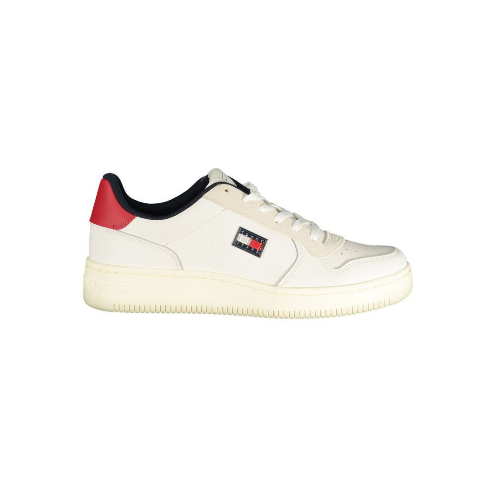Tommy Hilfiger Bianco Polyurethane Men Sneaker Tommy Hilfiger