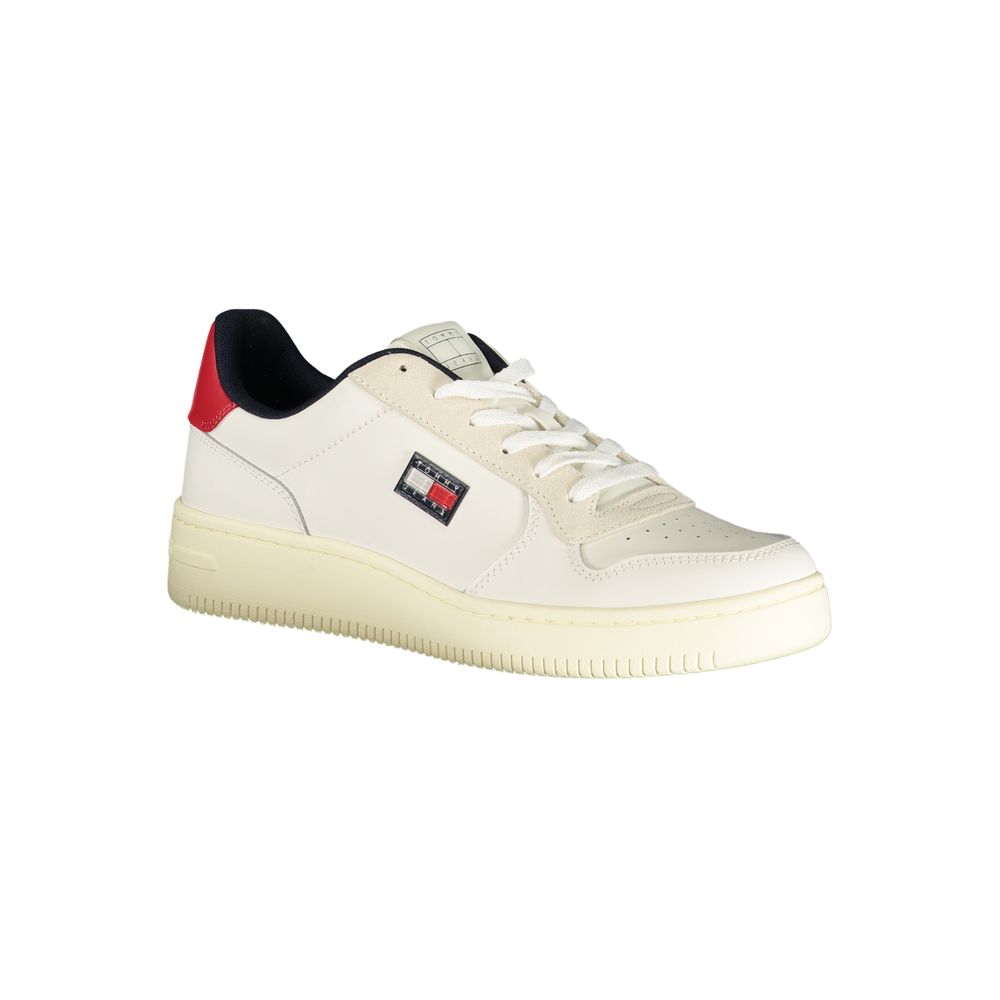 Tommy Hilfiger Bianco Polyurethane Men Sneaker Tommy Hilfiger