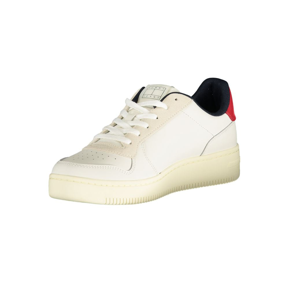 Tommy Hilfiger Bianco Polyurethane Men Sneaker Tommy Hilfiger