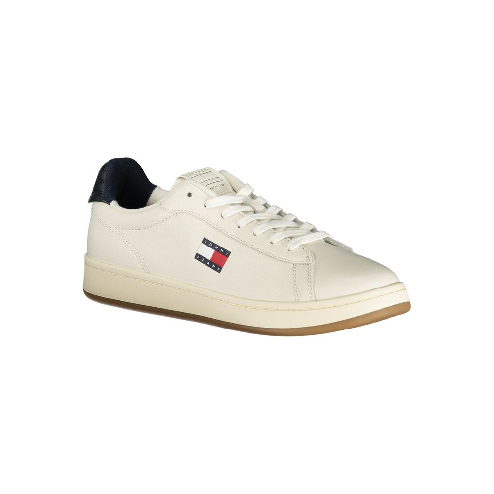 Tommy Hilfiger Bianco Poliuretano Men Sneaker Tommy Hilfiger