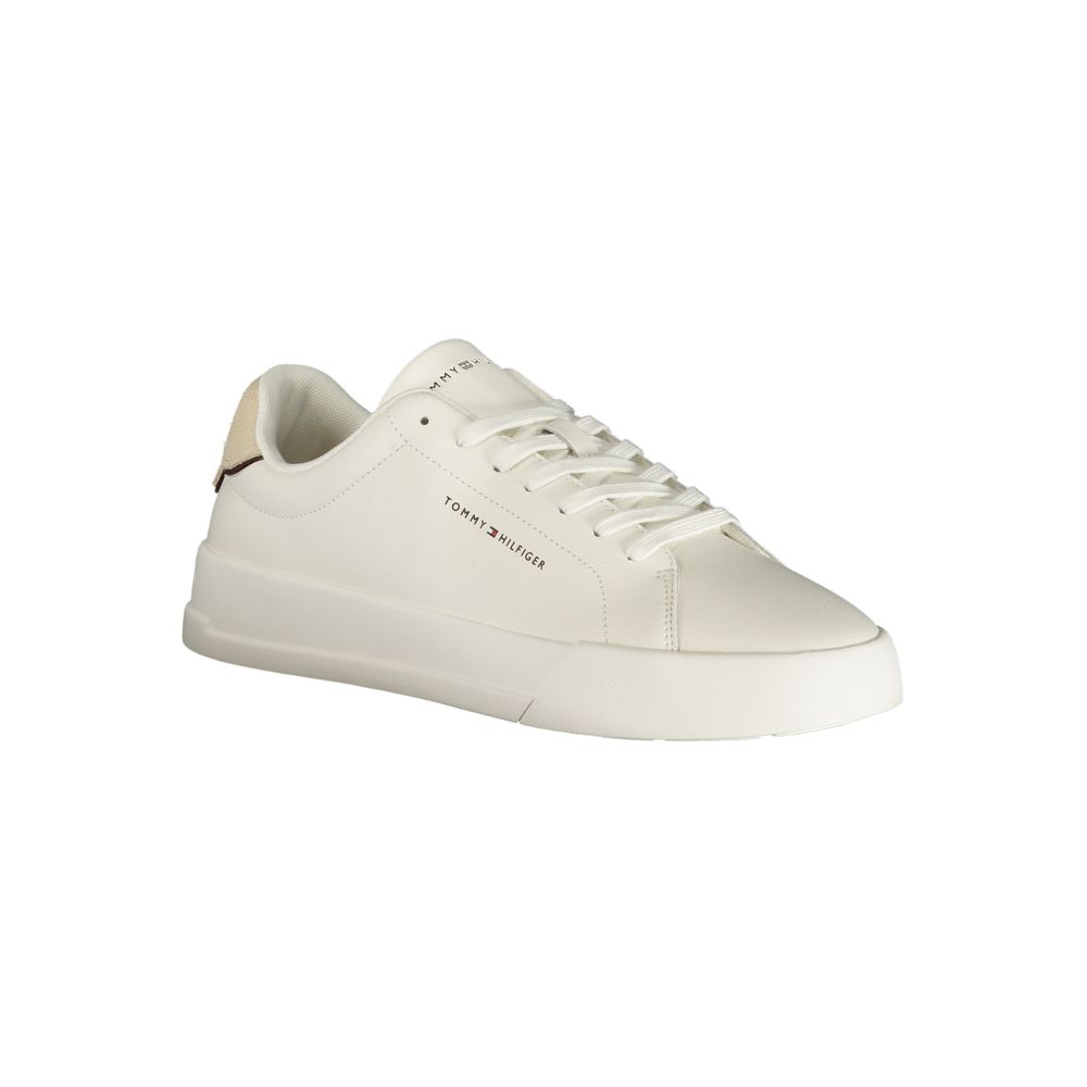 Tommy Hilfiger Bianco Polyurethane Men Sneaker Tommy Hilfiger