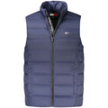 Tommy Hilfiger Blue Nylon Men's Sleeveless Jacket Tommy Hilfiger