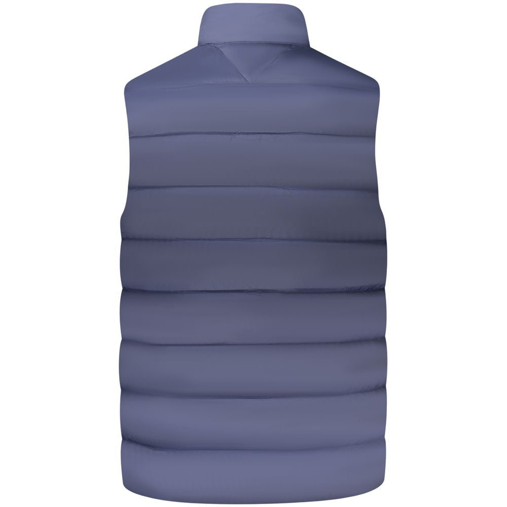 Tommy Hilfiger Blue Nylon Men's Sleeveless Jacket Tommy Hilfiger