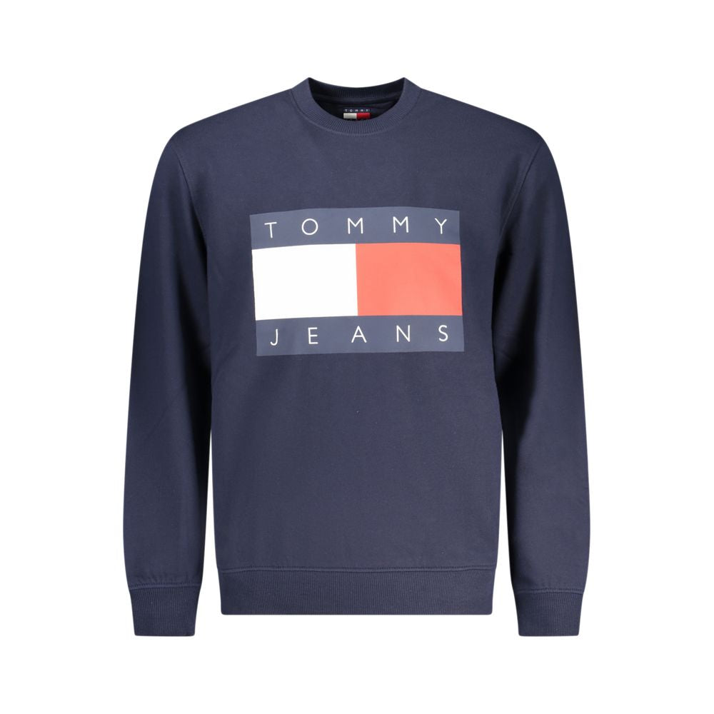 Tommy Hilfiger Blue Cotton Men Sweatshirt Tommy Hilfiger