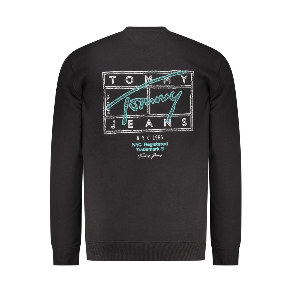 Tommy Hilfiger Black Cotton Men Sweatshirt Tommy Hilfiger