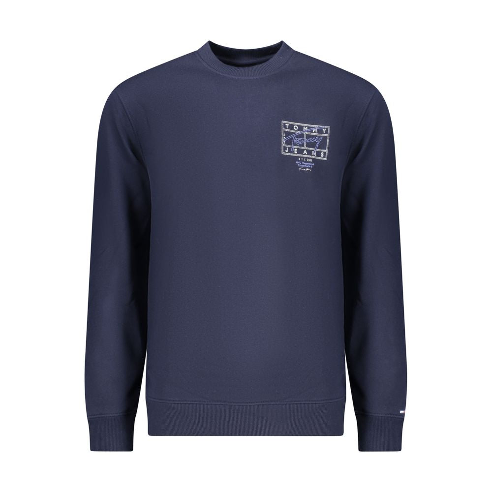 Tommy Hilfiger Blue Cotton Men Sweatshirt Tommy Hilfiger
