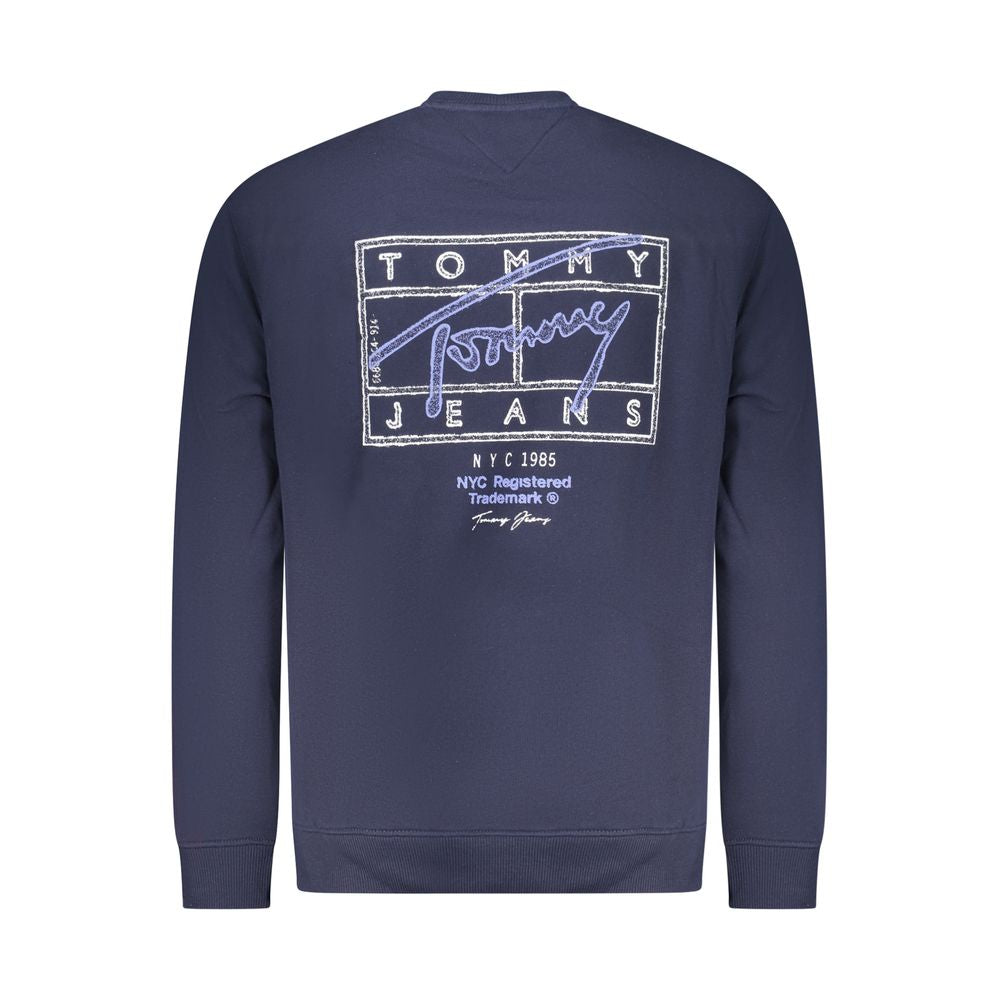 Tommy Hilfiger Blue Cotton Men Sweatshirt Tommy Hilfiger