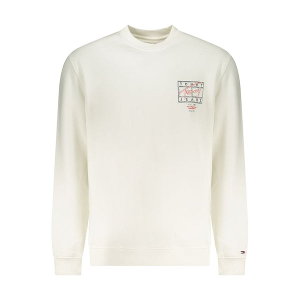 Tommy Hilfiger White Cotton Men's Sweatshirt Tommy Hilfiger