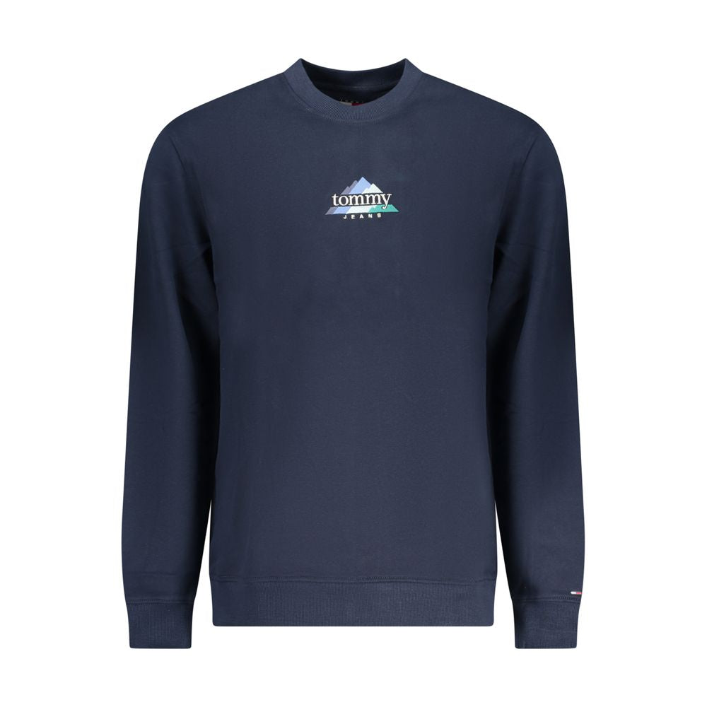 Tommy Hilfiger Blue Cotton Men Sweatshirt Tommy Hilfiger