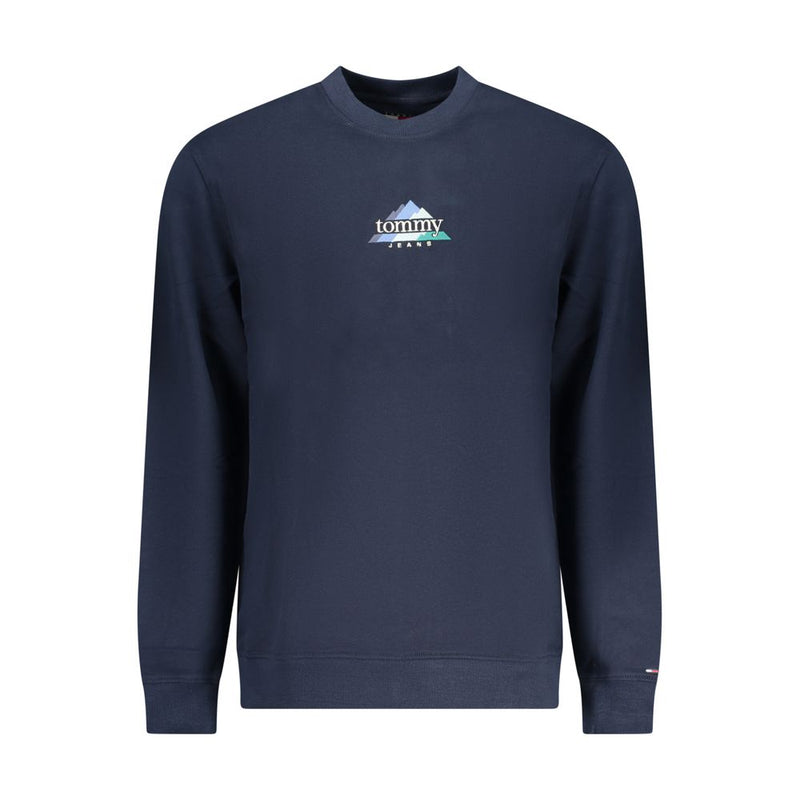 Tommy Hilfiger Blue Cotton Men Sweatshirt Tommy Hilfiger
