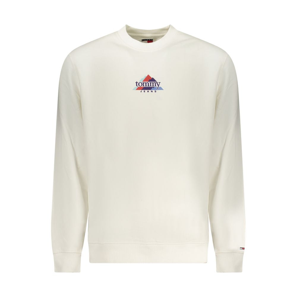 Tommy Hilfiger White Cotton Men's Sweatshirt Tommy Hilfiger