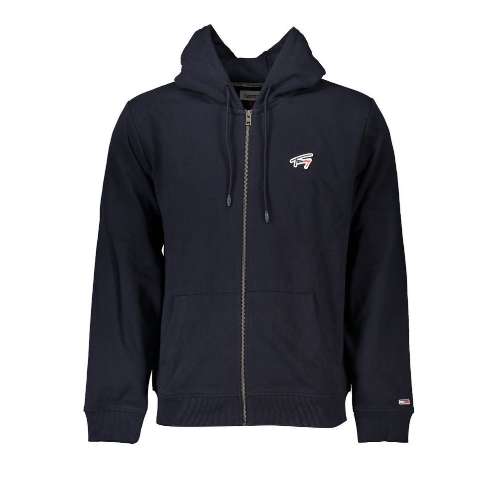 Tommy Hilfiger Blue Cotton Men's Hooded Sweatshirt Tommy Hilfiger