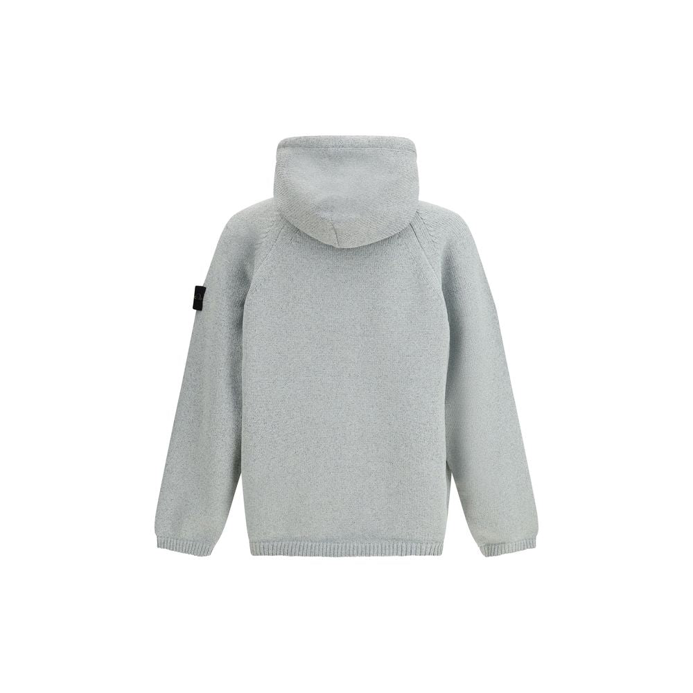Stone Island Gray Polyester Sweatshirt Stone Island