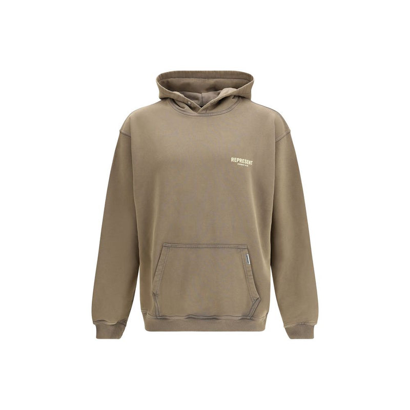 Represent Brown Cotton Sweatshirt Represent