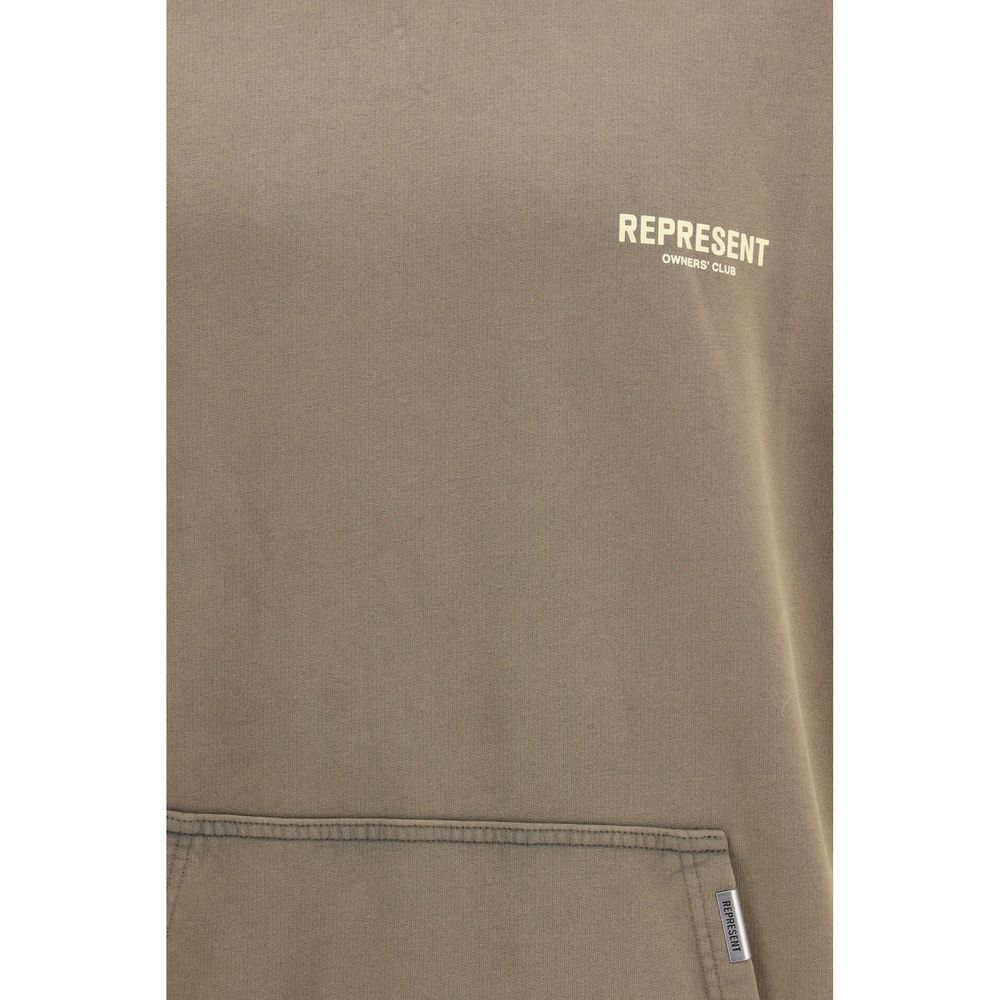 Represent Brown Cotton Sweatshirt Represent
