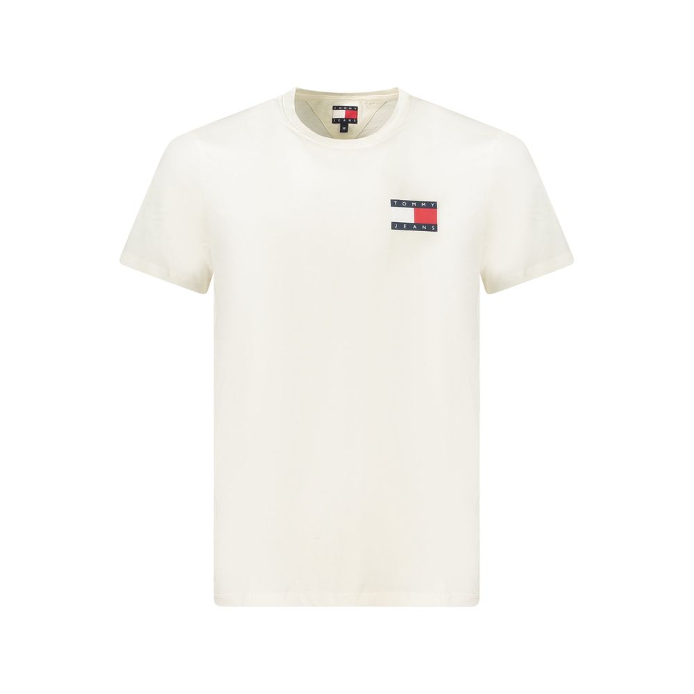 Tommy Hilfiger White Cotton Men's T-Shirt Tommy Hilfiger