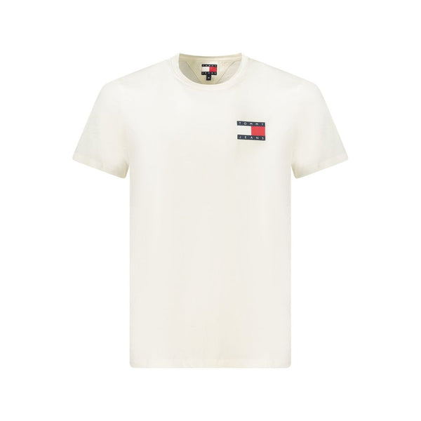 Tommy Hilfiger White Cotton Men's T-Shirt Tommy Hilfiger