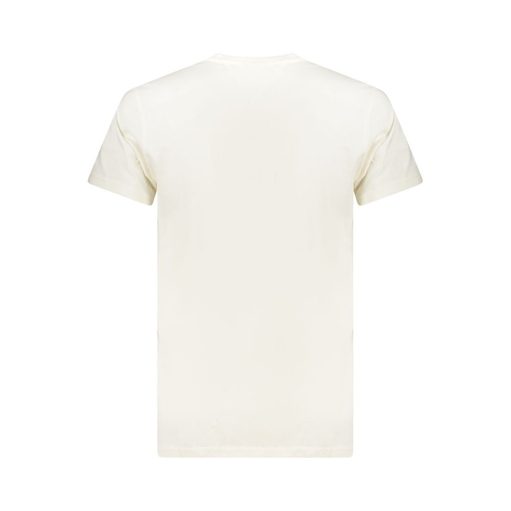 Tommy Hilfiger White Cotton Men's T-Shirt Tommy Hilfiger
