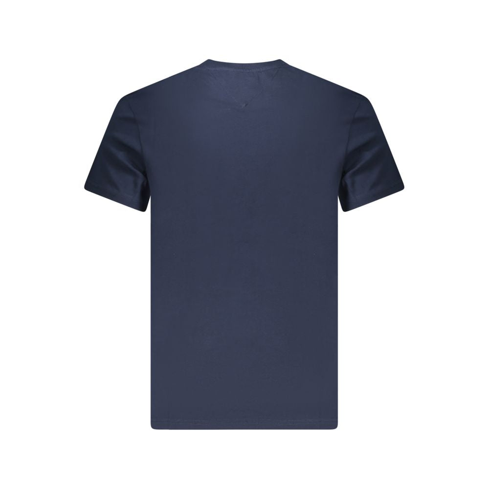 Tommy Hilfiger Blue Cotton Men T-Shirt Tommy Hilfiger