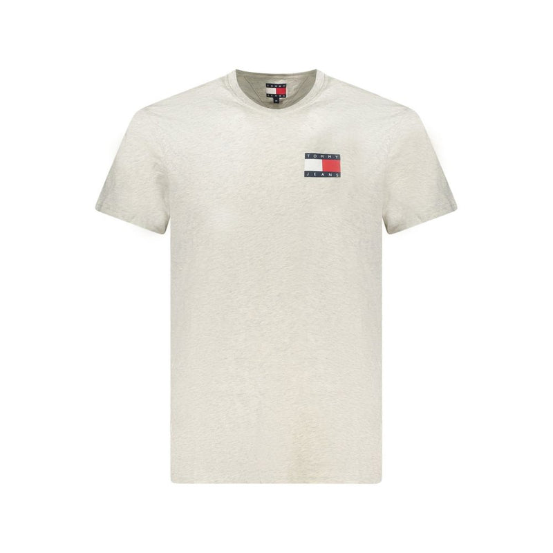 Tommy Hilfiger Grigio Cotton Men T-Shirt Tommy Hilfiger