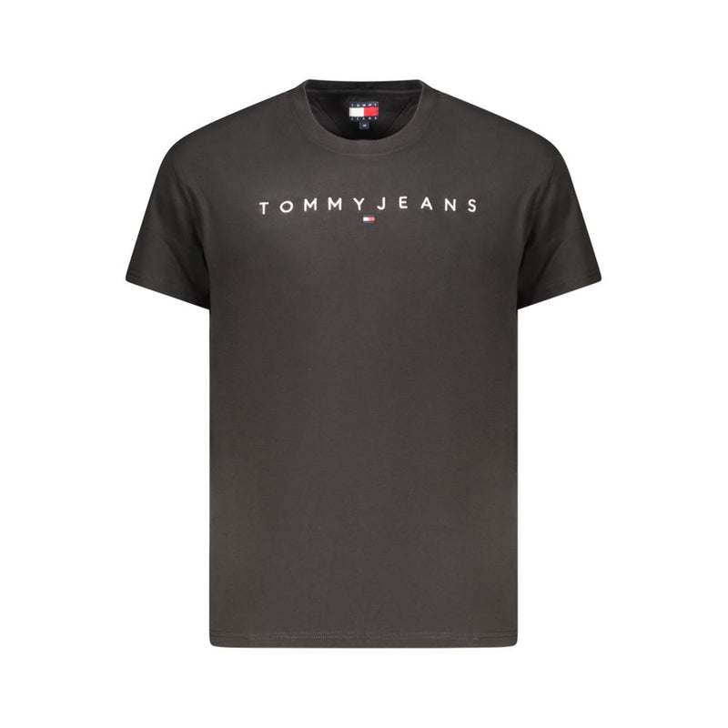 Tommy Hilfiger Black Cotton Mens T-Shirt Tommy Hilfiger