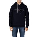 Tommy Hilfiger Blue Cotton Hoodie Tommy Hilfiger