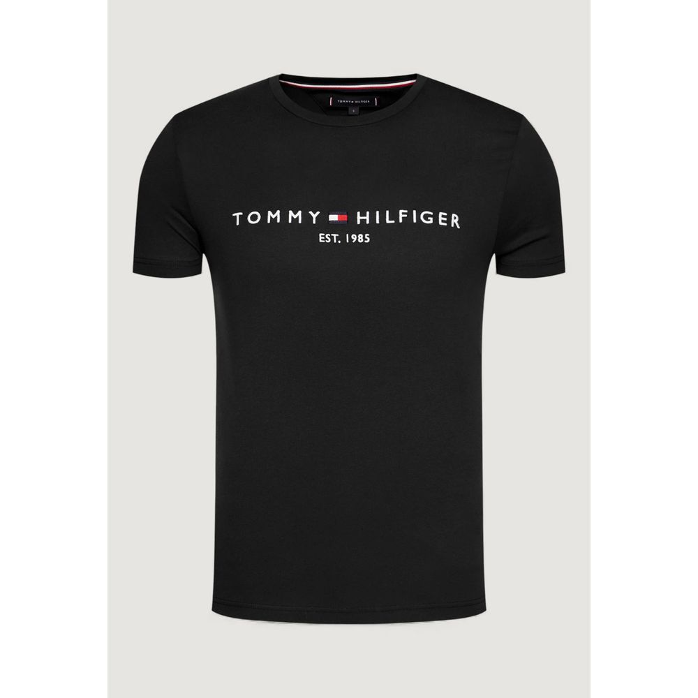 Tommy Hilfiger Black Cotton T-Shirt Tommy Hilfiger