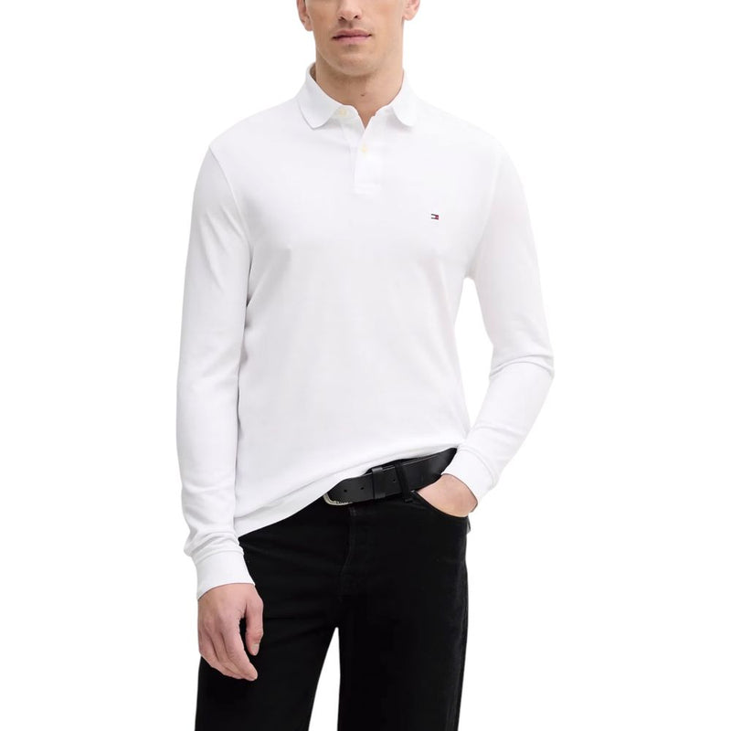 Tommy Hilfiger White Organic Cotton Long Sleeve T-Shirt Tommy Hilfiger