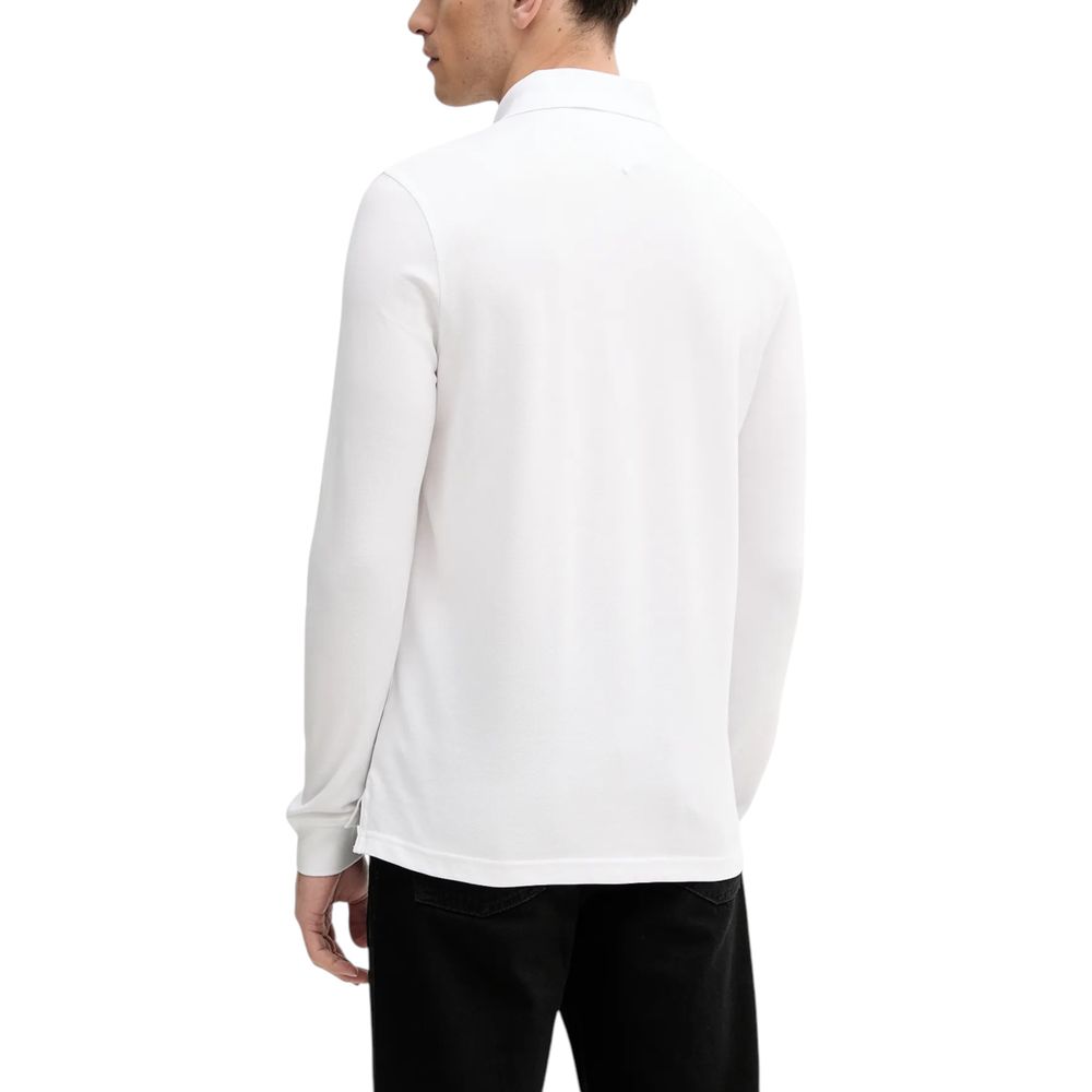 Tommy Hilfiger White Organic Cotton Long Sleeve T-Shirt Tommy Hilfiger