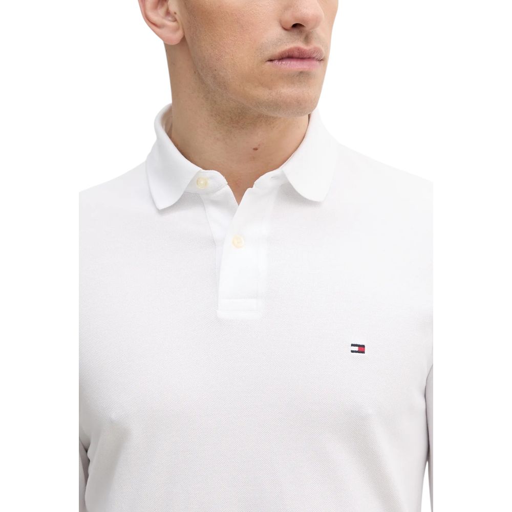 Tommy Hilfiger White Organic Cotton Long Sleeve T-Shirt Tommy Hilfiger