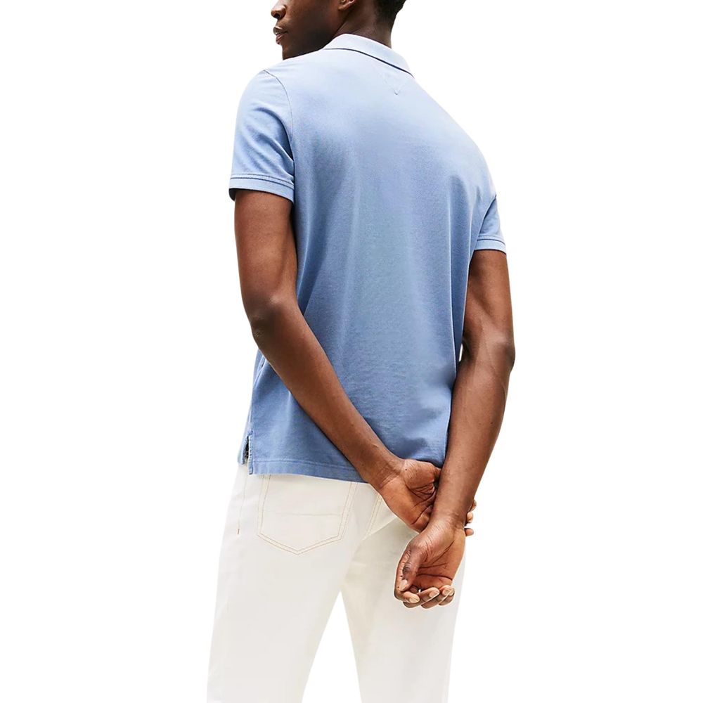 Tommy Hilfiger Blue Cotton Polo Shirt Tommy Hilfiger