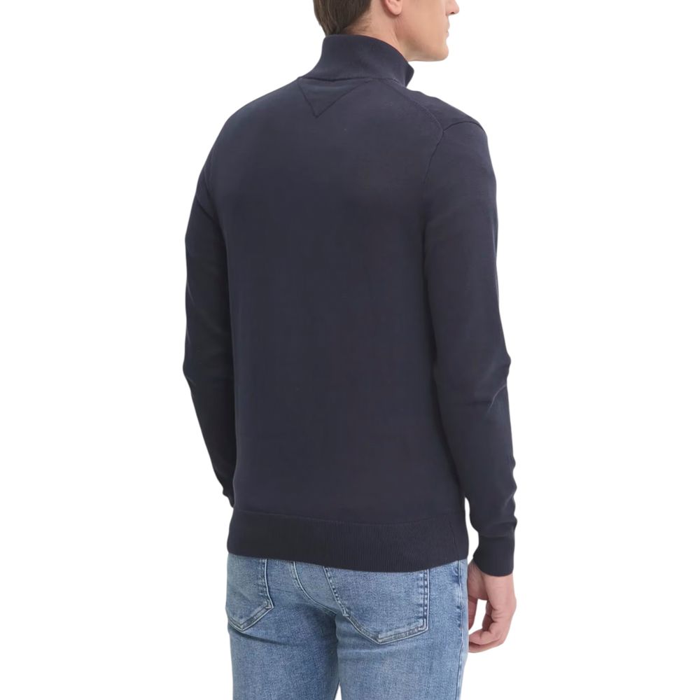 Tommy Hilfiger Blue Cotton Cardigan Tommy Hilfiger