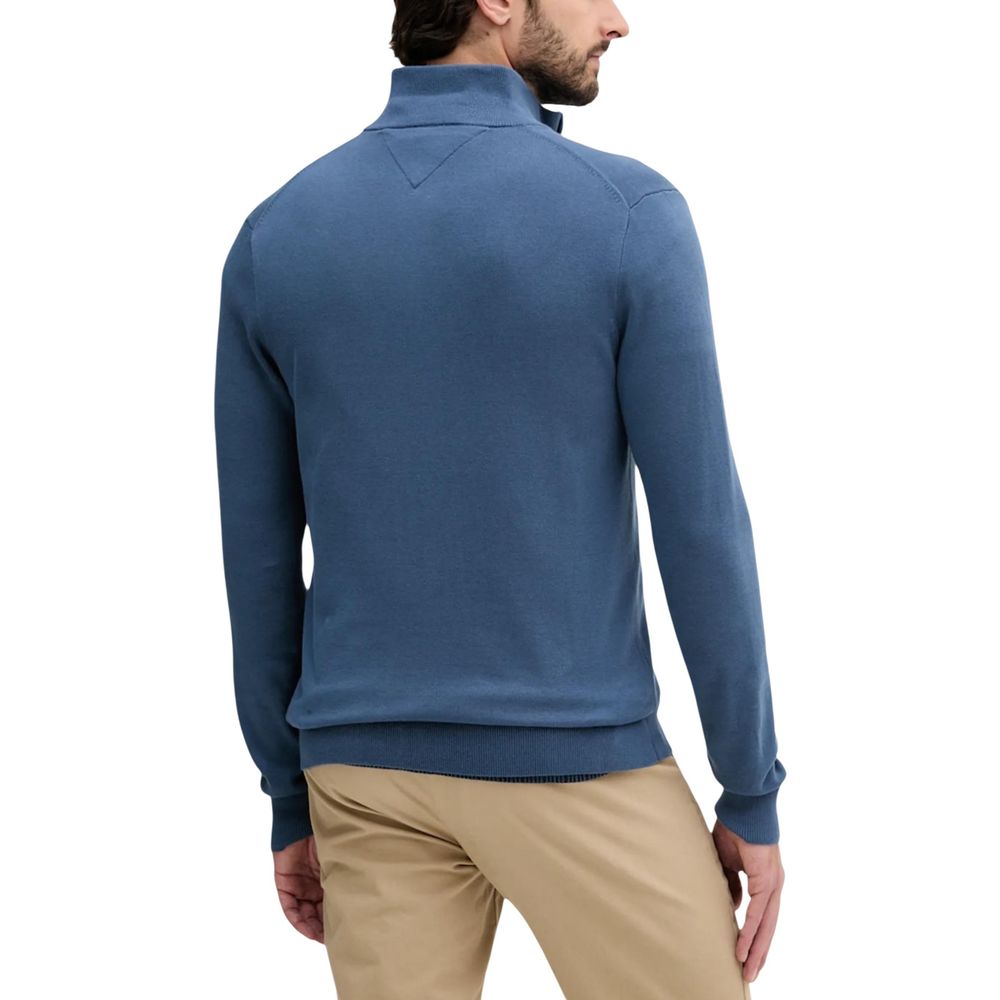 Tommy Hilfiger Blue Cotton Cardigan Tommy Hilfiger